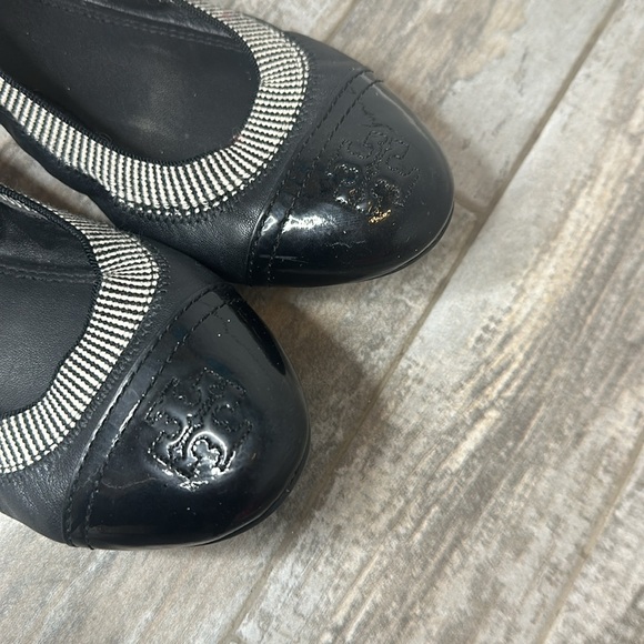Tory Burch Black Gabby Slip-on Ballet Flats Size 8 - Picture 6 of 6